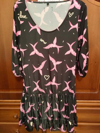 vestido golondrinas aire retro