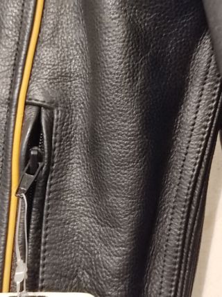 Chaqueta Moto Piel "L"con Protecciones