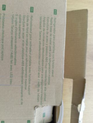 Base refrigeración ventilador ordenador