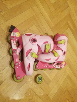 Patines rosa decathlon. Talla 32-34
