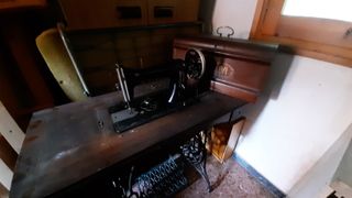 Máquina de coser antigua