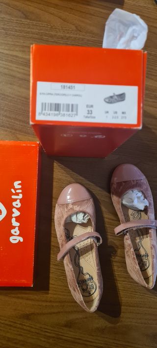 Zapatos Garvalín nuevos, talla 33 niña