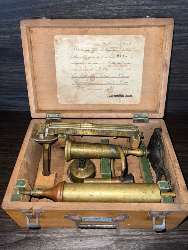 Ebulliometro Malligand antico