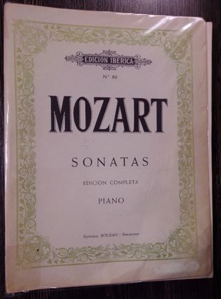Partitura sonatas para violín de Mozart