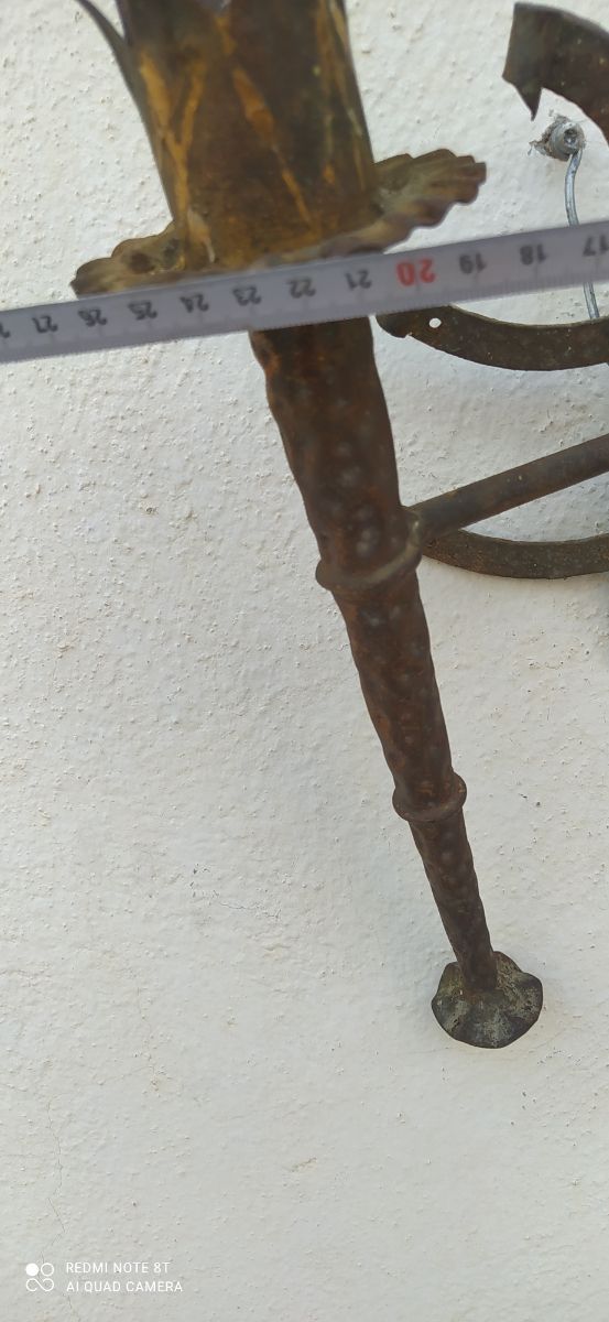 Lampara aplique de hierro