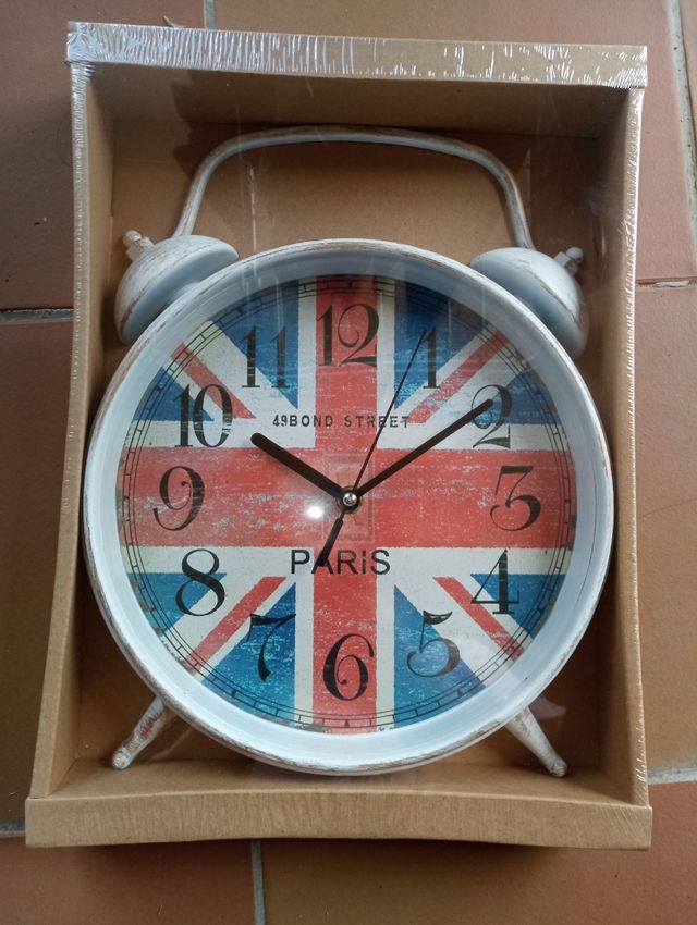 Reloj de pared bandera británica