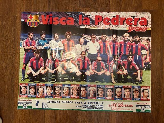 Poster barça Visca la pedrera