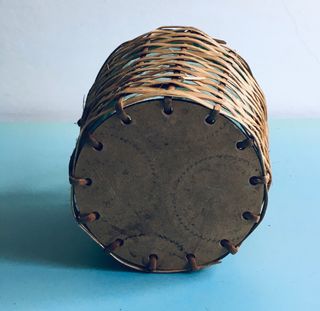 🍇Damigianina vetro vimini vintage