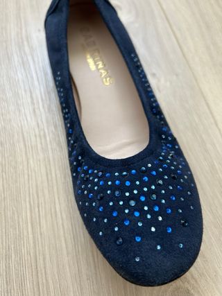 Preciosas bailarinas  azules T 36