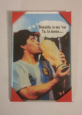 quadro Quadretto Maradona vintage