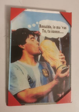 quadro Quadretto Maradona vintage