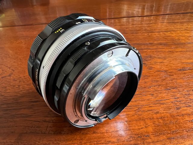 Nikon 55mm F1.2 Foco Manual + Adaptador Canon