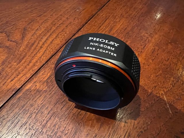 Nikon 55mm F1.2 Foco Manual + Adaptador Canon