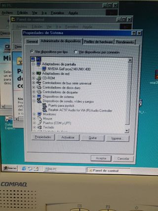 Ordenador AMD Athlon Windows 98