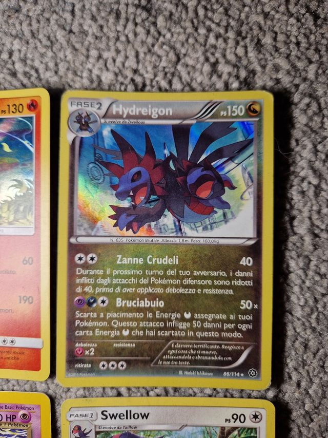 Carte pokemon rare varie