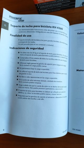Soporte techo bici