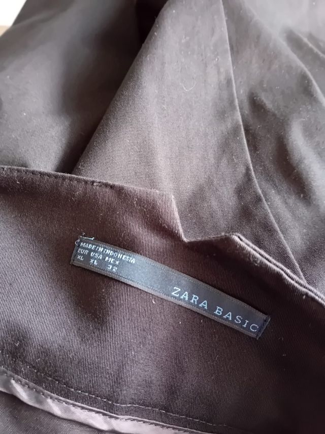 Falda negra mujer tablas Zara