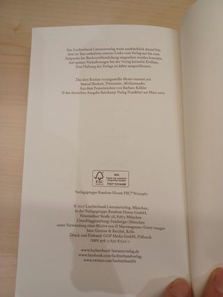 "Marschmusik", Martin Becker, Roman