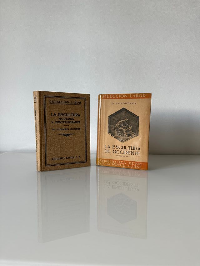 Lote 2 libros antiguos colección Labor