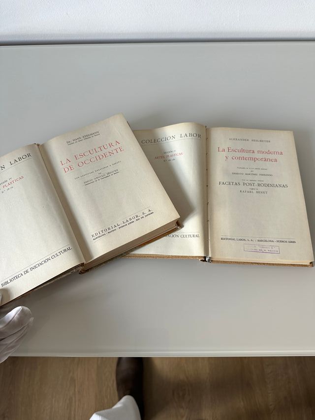 Lote 2 libros antiguos colección Labor