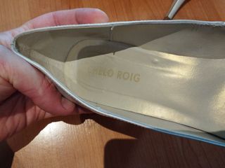 Zapatos tacón Chelo Roig blanco nacarado