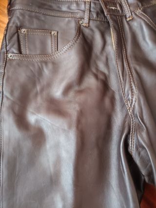 Pantalón mujer cuero lorton