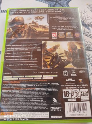 XBOX GIOCO QUAKE WARS ENEMY TERRITORY