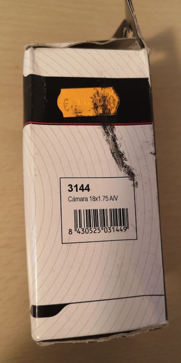 Cámara rueda bicicleta Aero 18 x 1,75