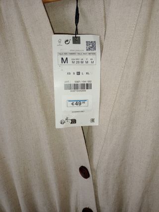 Mono beige zara