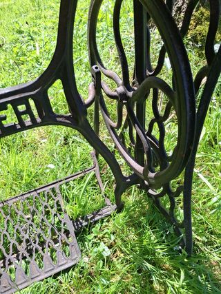 Pie mesa vintage Máquina de coser Singer