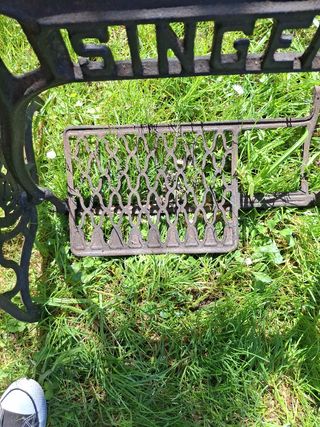 Pie mesa vintage Máquina de coser Singer