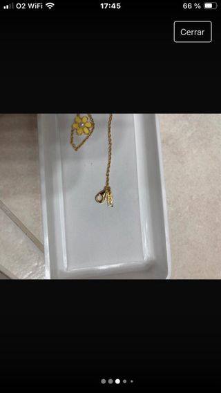 pulsera, plata dorada y esmaltes