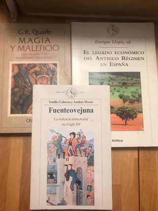 3 libros historia medieval. Ed Critica