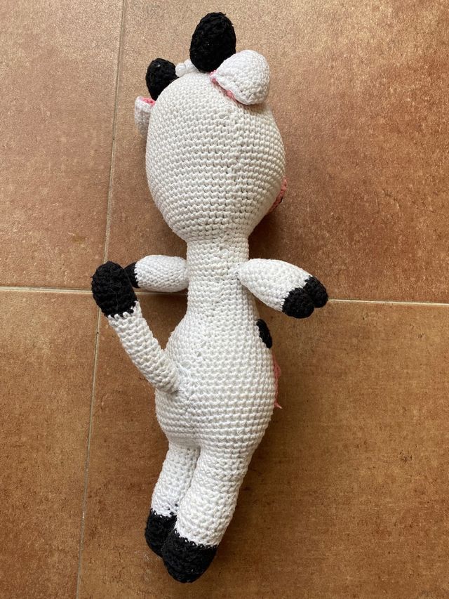 Peluche vaca de croche