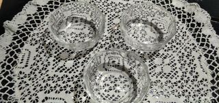 3 Coppette Gelato Macedonia in vetro trasparente