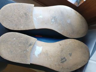 Mocasines piel azul