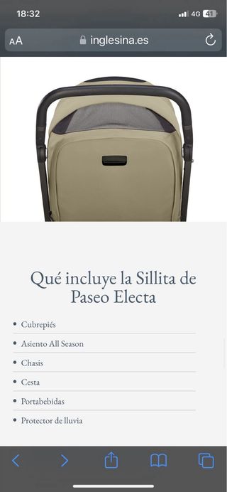 Sillita de paseo Inglesina Electa