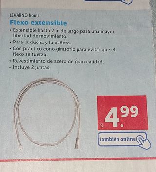 Flexo extensible. Livarno. Nuevo