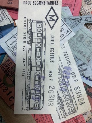 billetes de tren antiguos