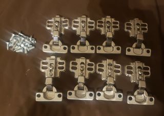 8 visagras con tornillos
