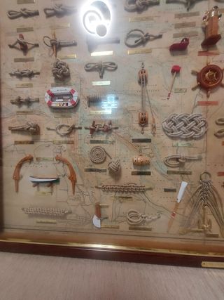 Cuadro nudos marineros Artesanal
