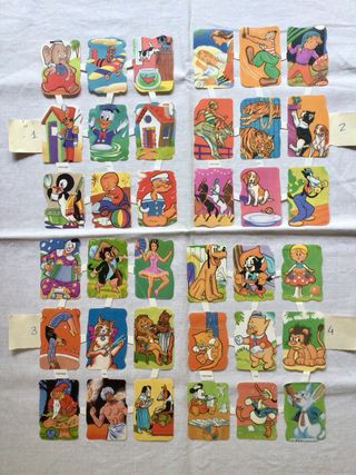 Laminas cromos troquelados edivas grandes