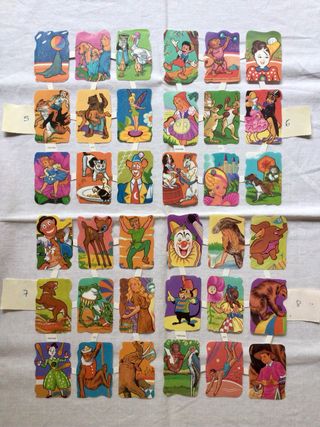 Laminas cromos troquelados edivas grandes