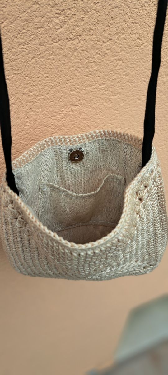 Borsa crochet tracolla fatta a mano