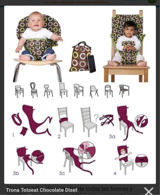Trona de tela portable marca Totseat