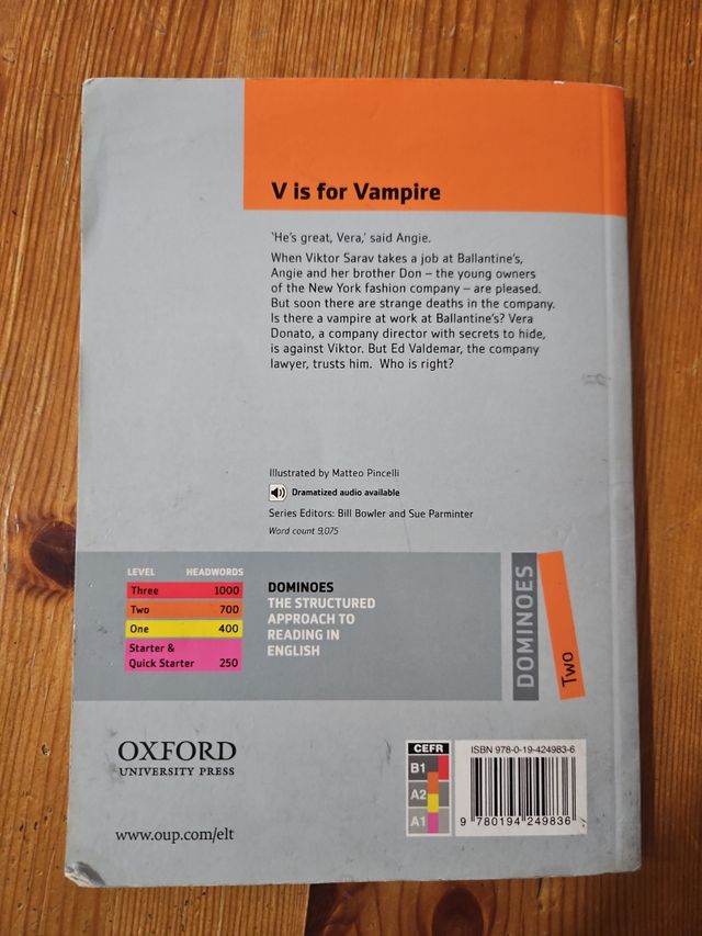 V is for Vampire, Lesley Thompson