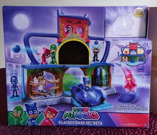 Pjmasks base secreta con coche y personajes