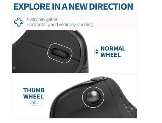 RATON ERGONOMICO DE LUJO VERTICAL INALAMBRICO OLED