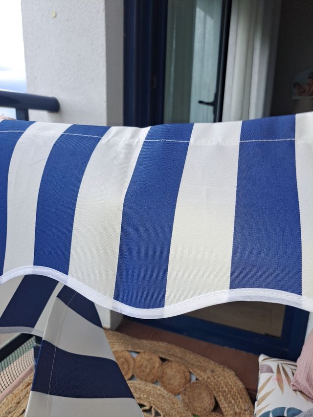 Faldón bolante de toldo