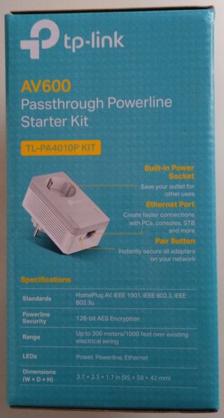 Tp-link AV600 Powerline startet kit